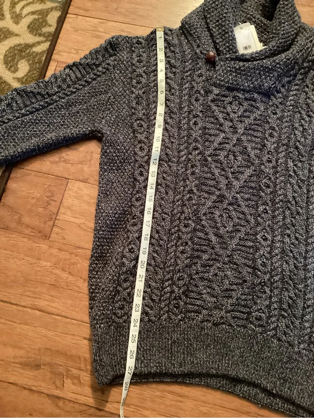 Original Aran Co. stylish charcoal
